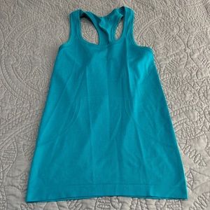 Lululemon Switfly Tech Racerback Tank Top Hip Length Turquoise
